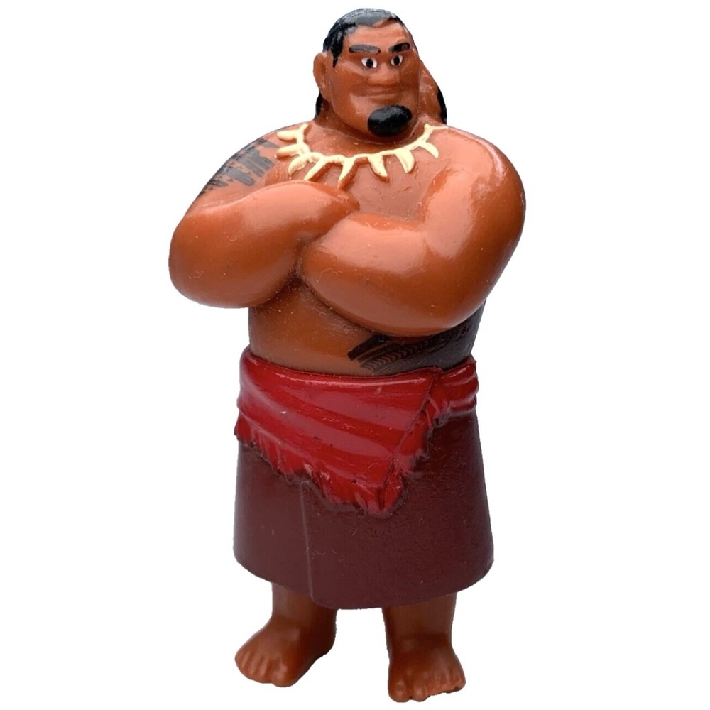 Disney's Moana Chief Tui 3" Figure PVC Disney Figurine Moana's Dad